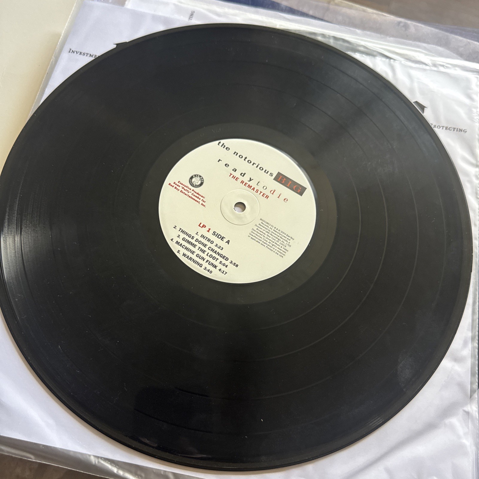Notorious B.I.G. Big Ready To Die 2004 PROMO 1ST US Press LP Vinyl EX Cover VG+