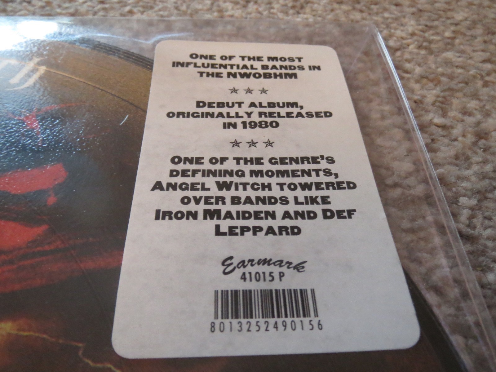 ANGEL WITCH -ANGEL WITCH-LIMITED EDITION PRESS LP VINYL PICTURE DISC IRON MAIDEN