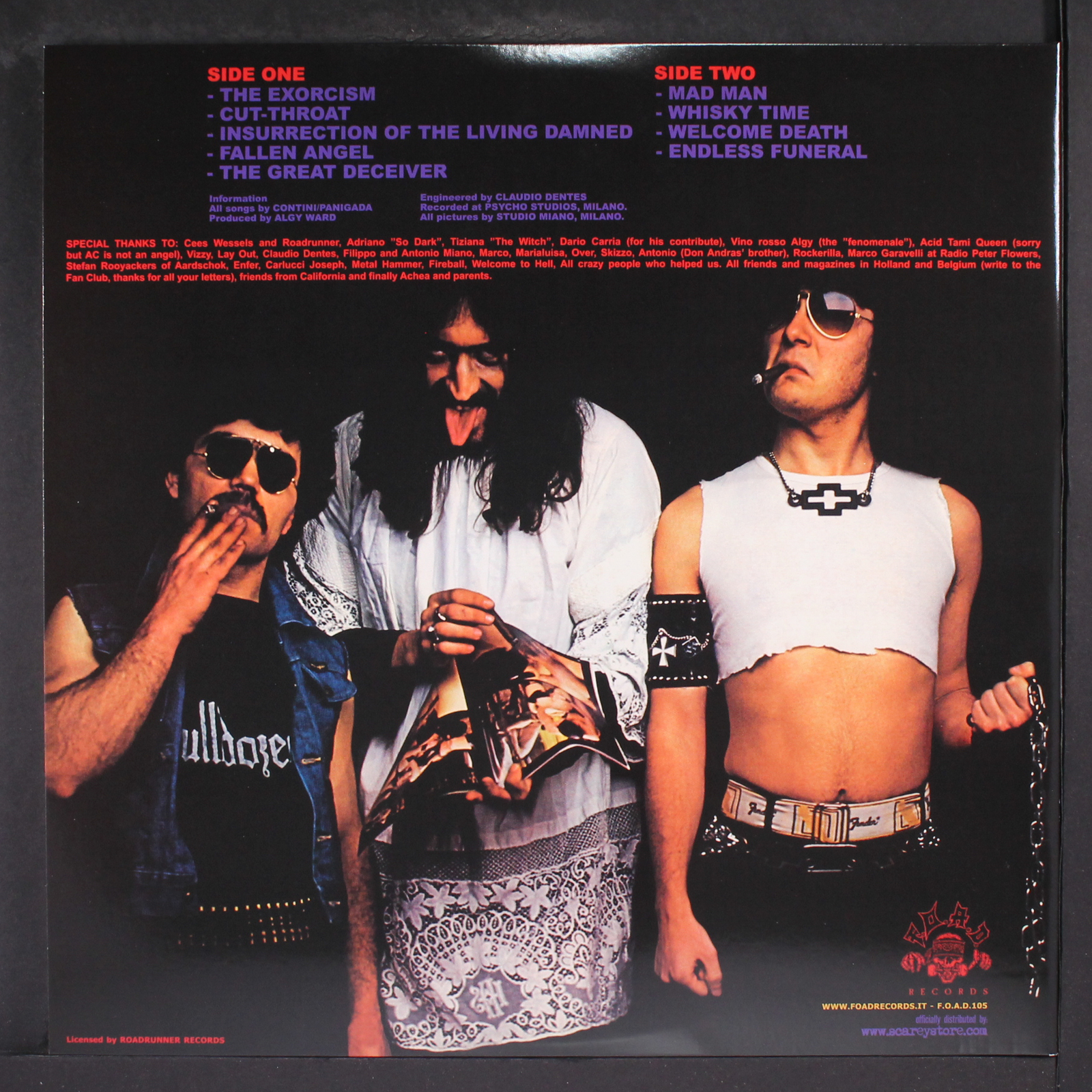 BULLDOZER: day of wrath F.O.A.D. 12″ LP 33 RPM Italy