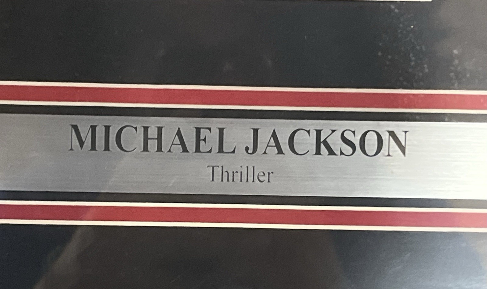 Michael Jackson Thriller Vinyl LP Record Album Framed With Plaque