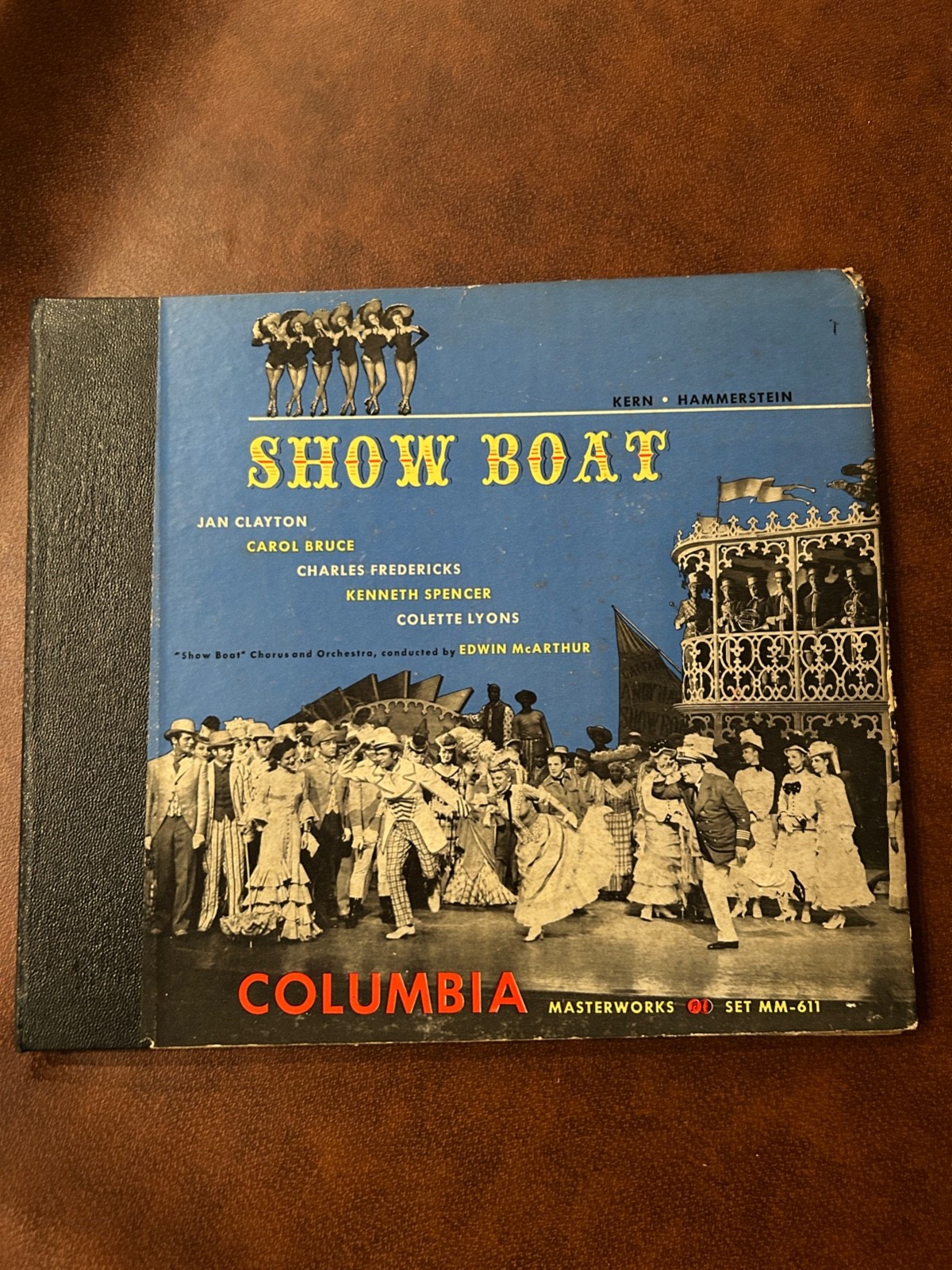 Vintage Musical Shellac Set 3xDiscs Show Boat Kern 1946 MM-611 Shellac 10”
