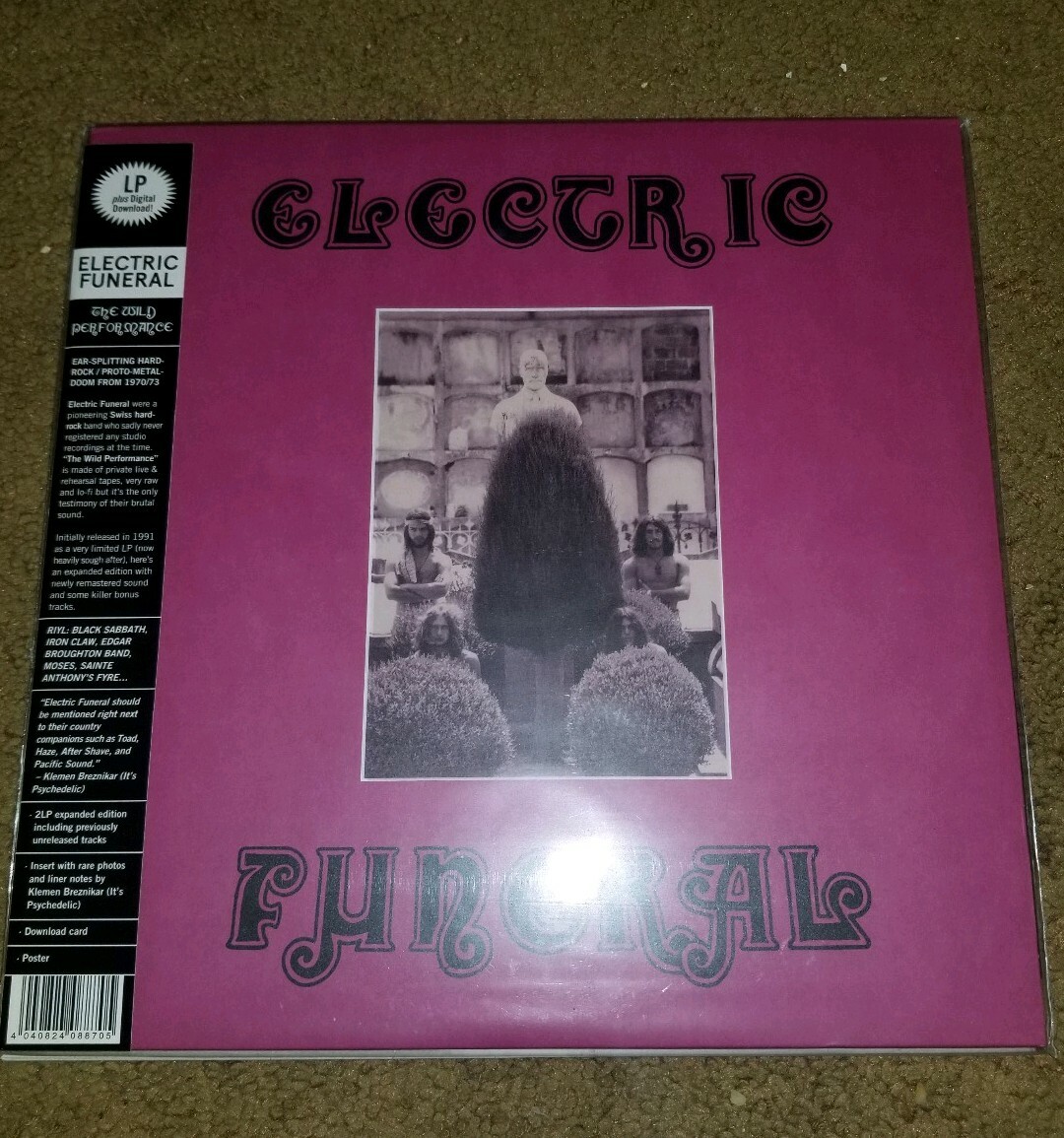 ELECTRIC FUNERAL – WILD PERFORMANCE Stoner Doom vinyl double lp poster expanded