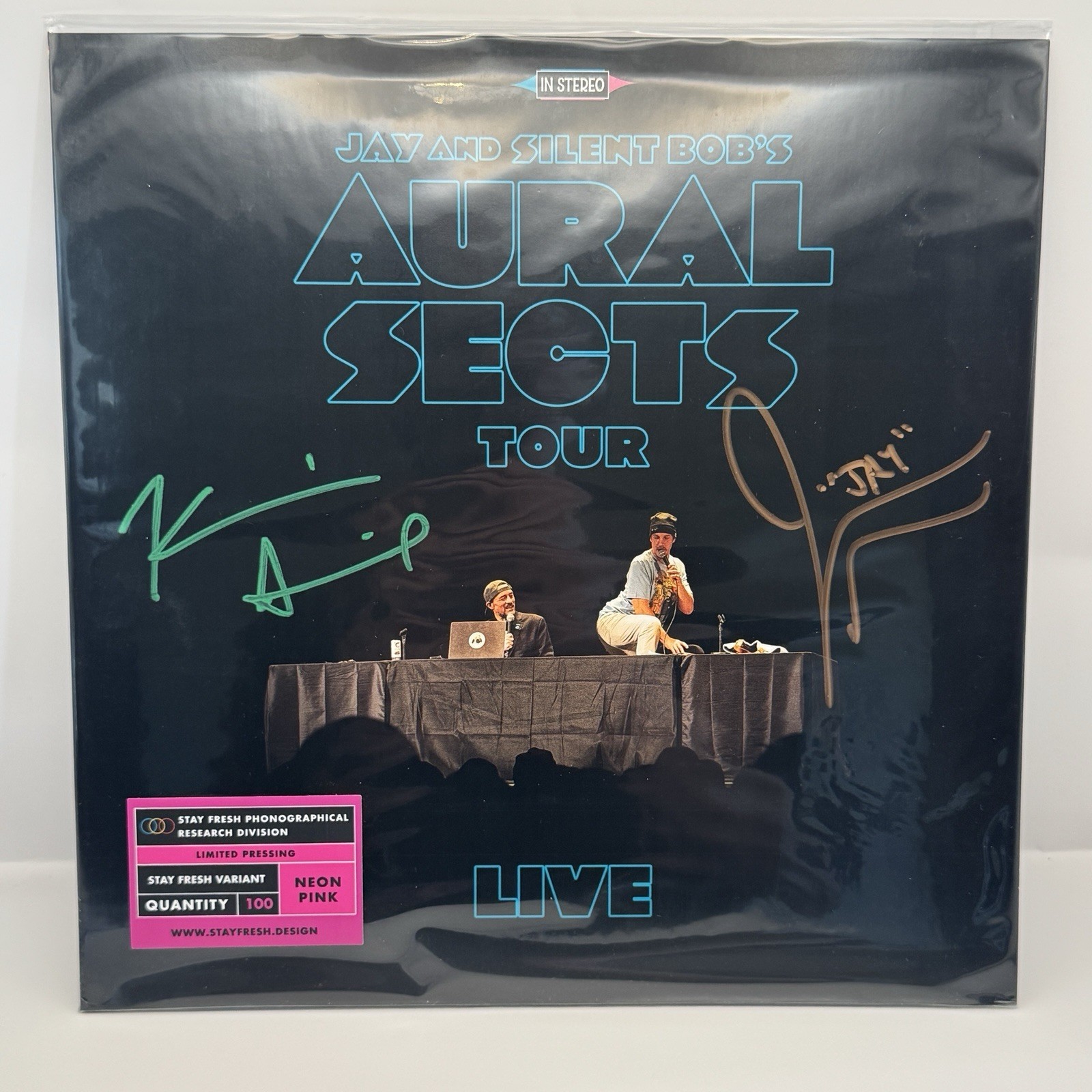 JAY & SILENT BOB’s Aural Sects Tour Vinyl LP SIGNED Kevin Smith Jason Mewes /100