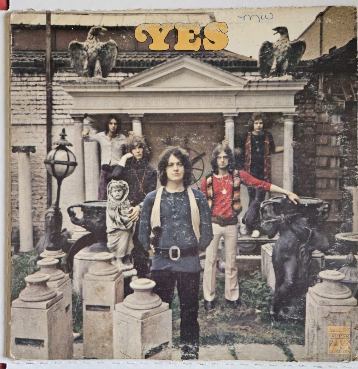 YES Self titled 1969 ATLANTIC SD8243 RI – 12″ LP VINYL w/Insert