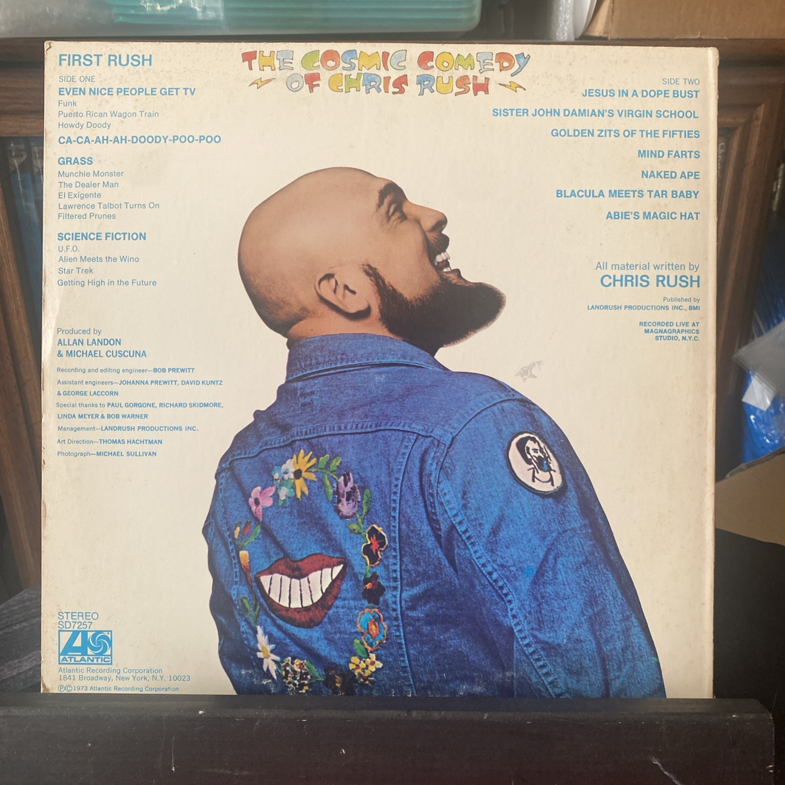 🤣 Chris Rush – First Rush (1973, Vinyl LP) “Even Nice People Get Tv” *COMEDY*