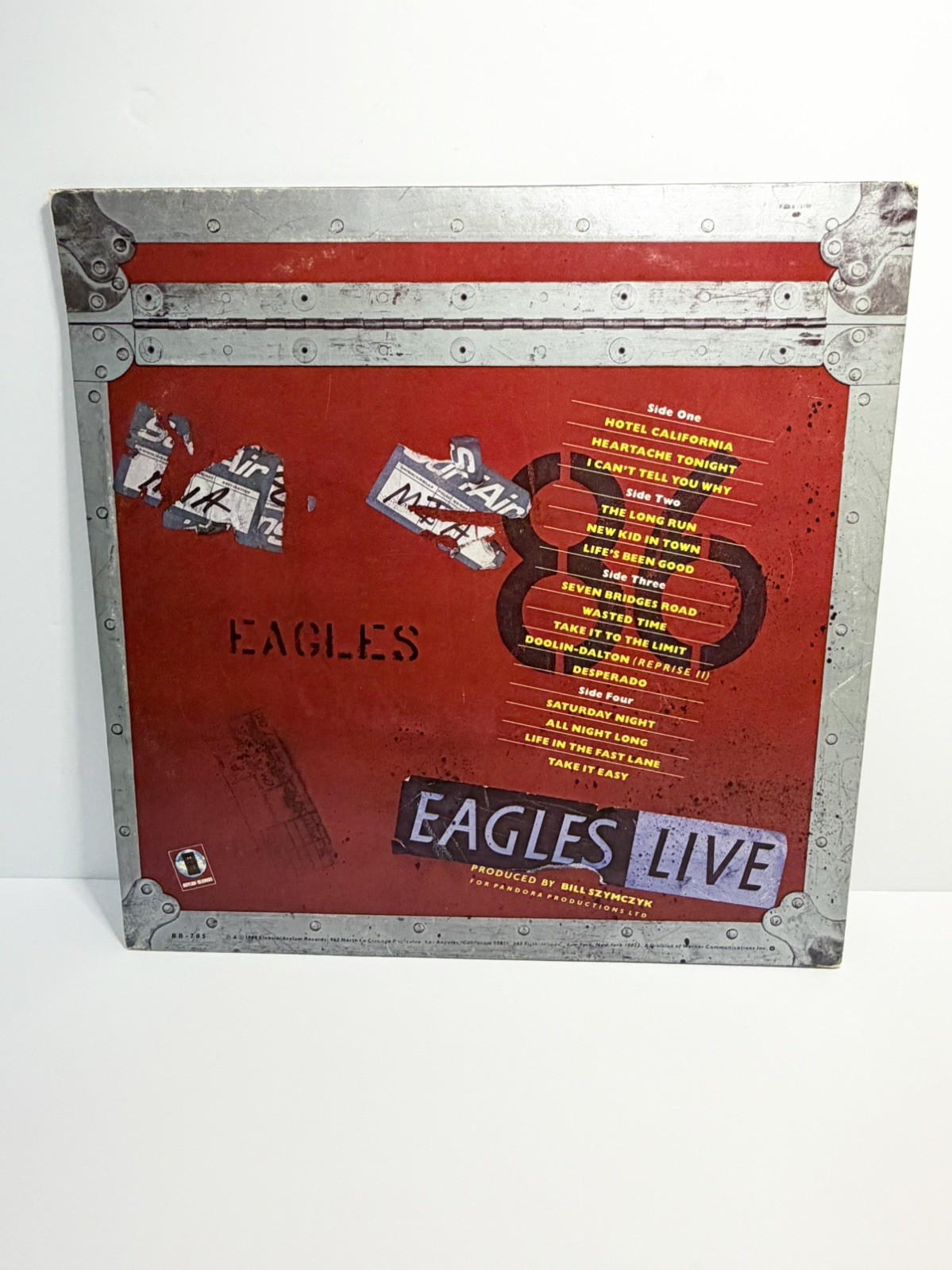 The “Eagles Live” 1980 Release Double Vinyl LP Includes Poster