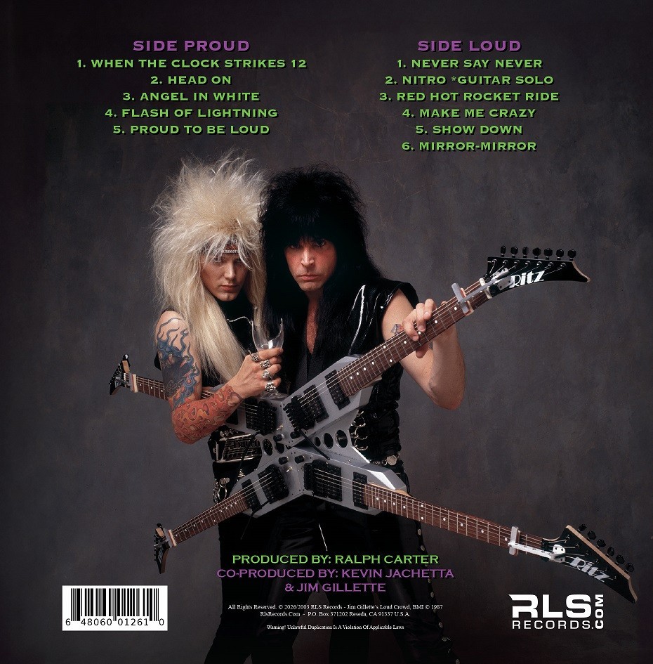 JIM GILLETTE “Proud To Be Loud” VINYL 2026 remaster NITRO Michael Angelo Batio