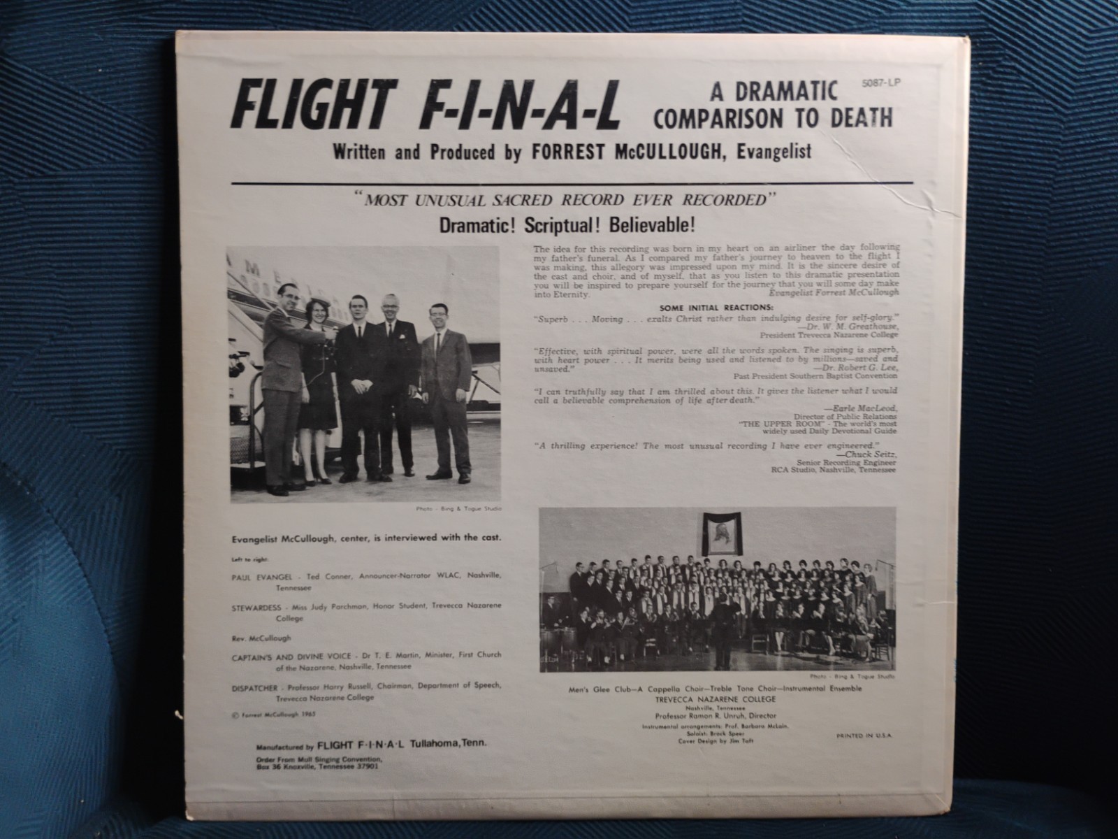 FLIGHT F-I-N-A-L (1965) Vinyl LP Record