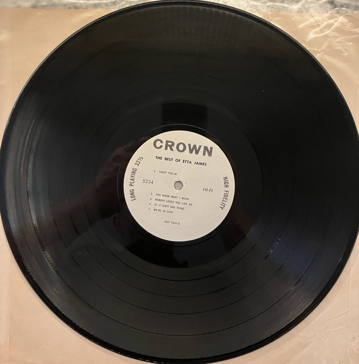 Etta James ‎– The Best Of Etta James ; 1962 LP CLP 5234 SHRINK VINYL EX /COV VG+