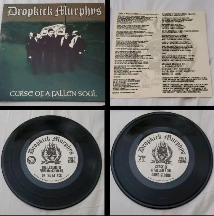 Dropkick Murphys Curse Of A Fallen Soul 7″ Vinyl 1998 Irish Punk