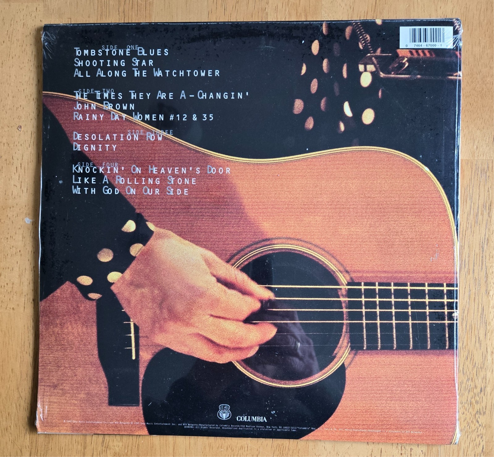 Bob Dylan MTV Unplugged , Rare, SEALED, 1st US Pressing 1995, Blue Hype Sticker
