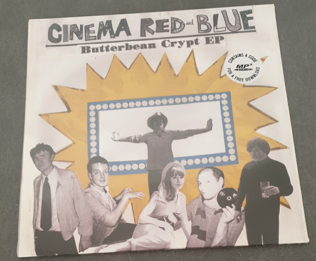 Cinema Red and Blue Butterbean Crypt EP 10″ vinyl UK Fortuna Pop 2011 limited