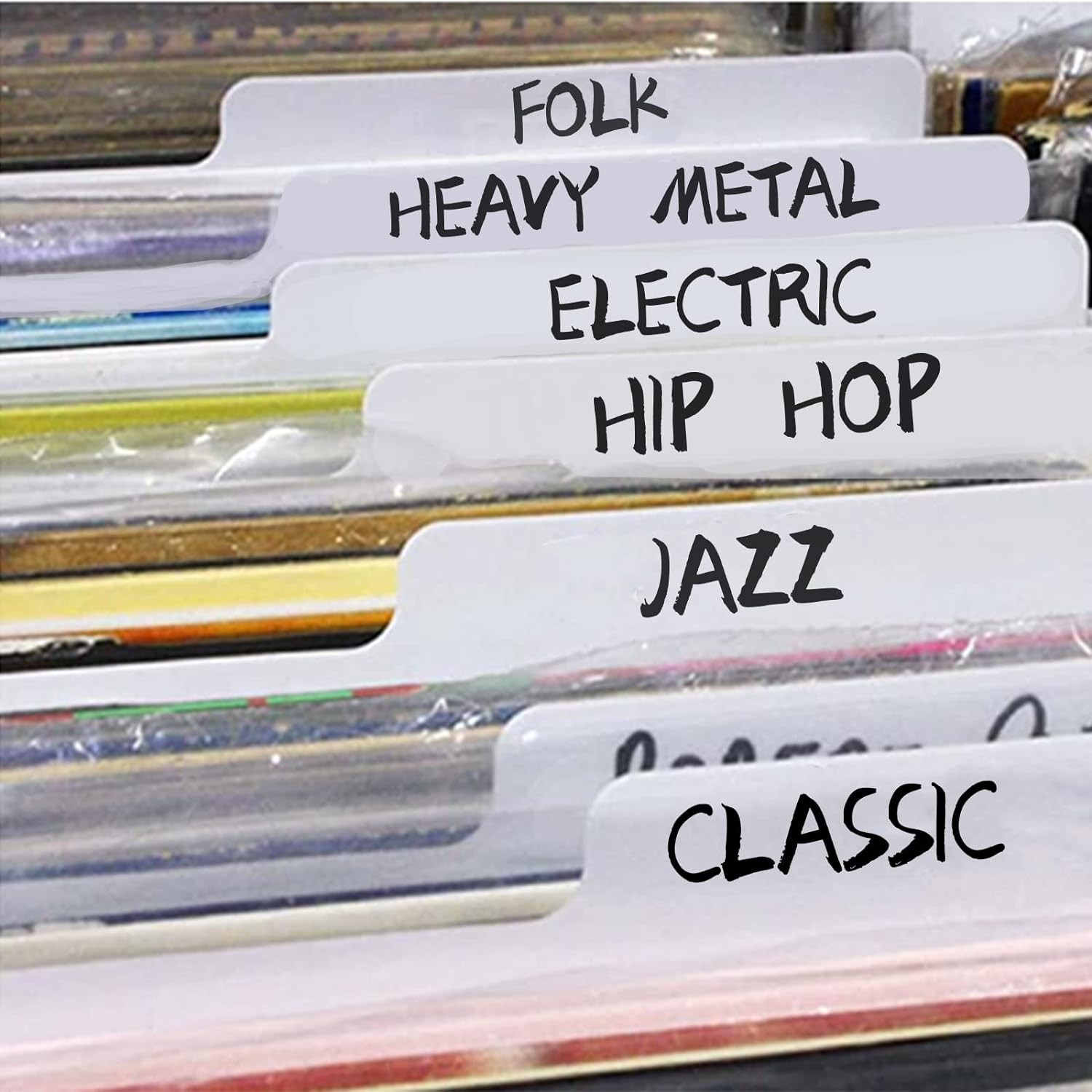 12 Inches LP Divider with Alphabet Labels, 12″ 33 RPM Record Divider, Vinyl Reco