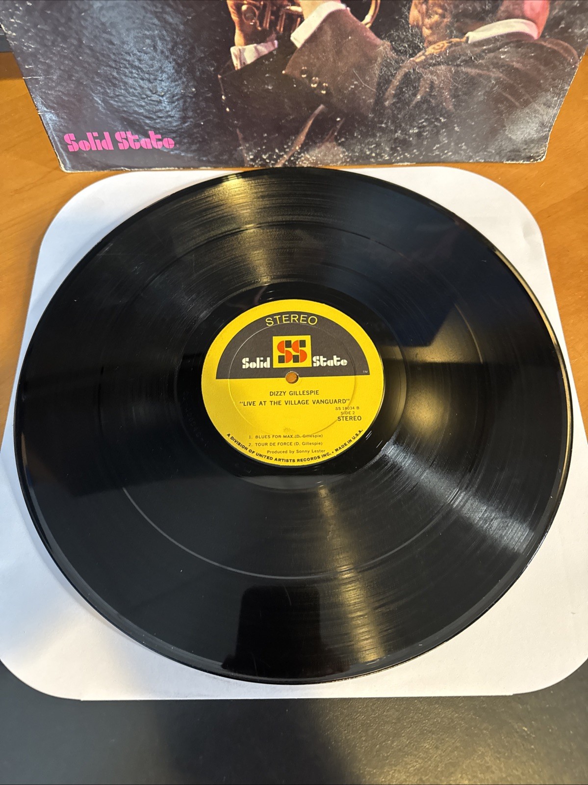 Jazz LP Dizzy Gillespie Live At the Village Vanguard Solid State SS 18034 B4 VG