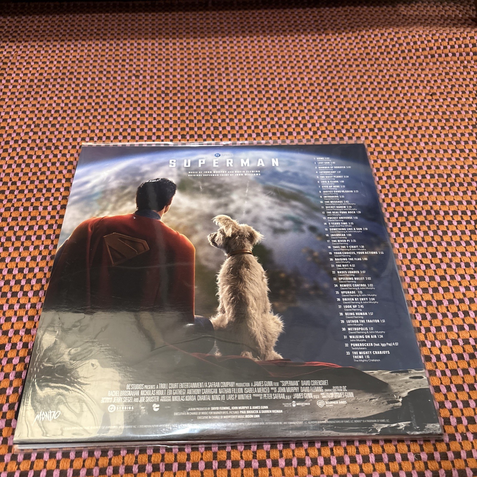 Superman 2025 Vinyl Soundtrack 2x LP All-Star Blue & Red Variant Mondo