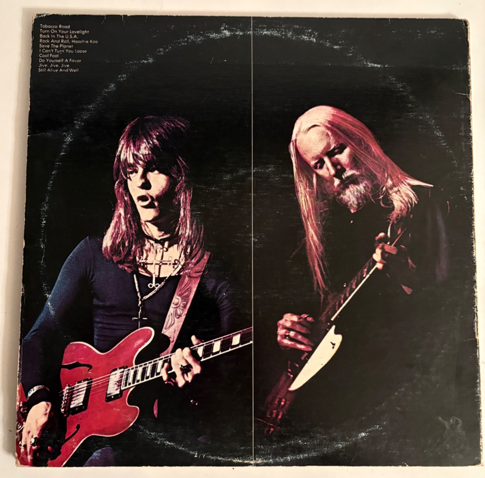 Edgar Winter’s White Trash Roadwork Vinyl LP 1972 Rick Derringer Live 2-Discs
