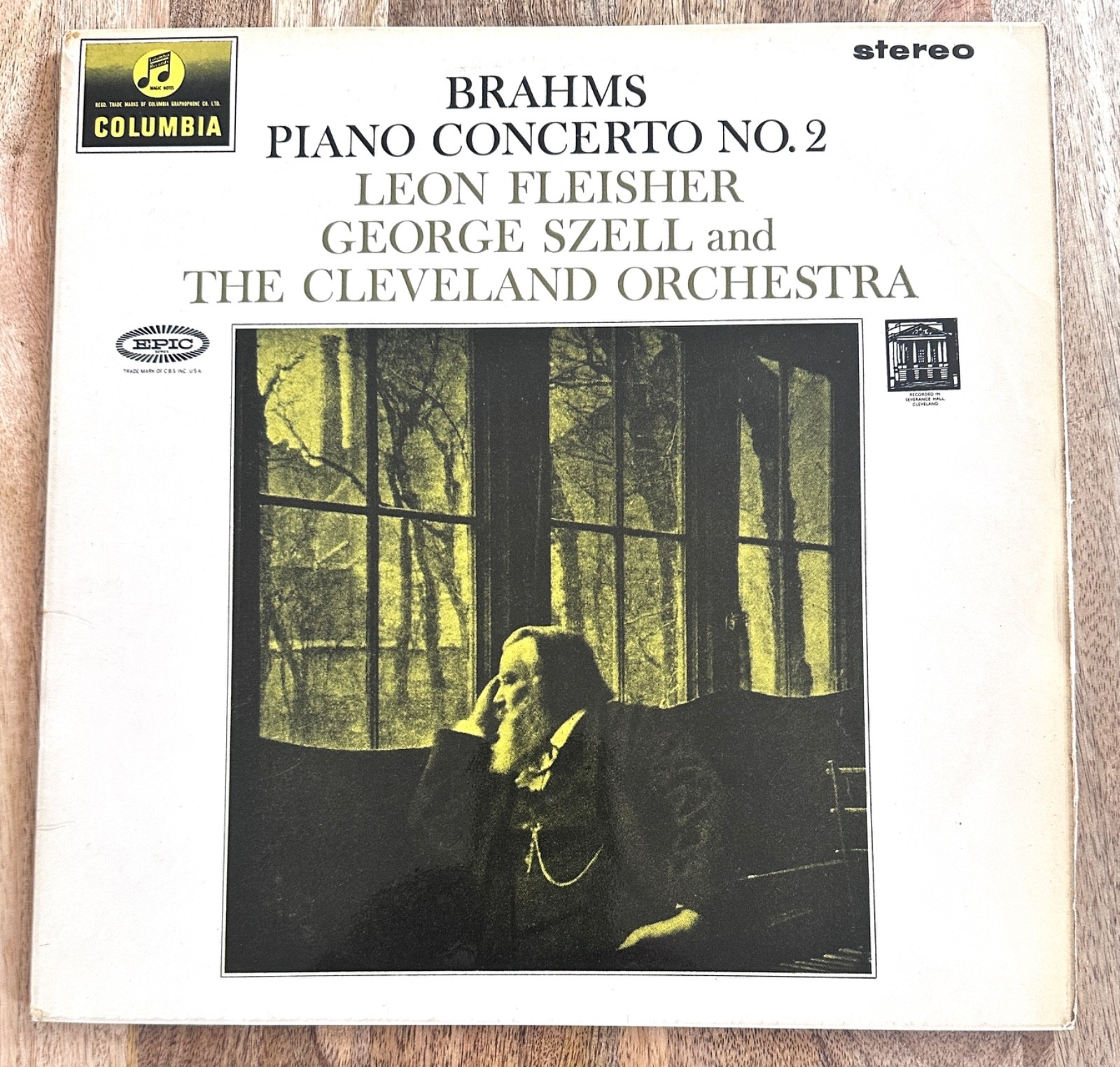 COLUMBIA SAX 2534 *S/C* 1ST *SZELL /FLEISHER* BRAHMS PIANO CTO NO.2* CLEVELAND*