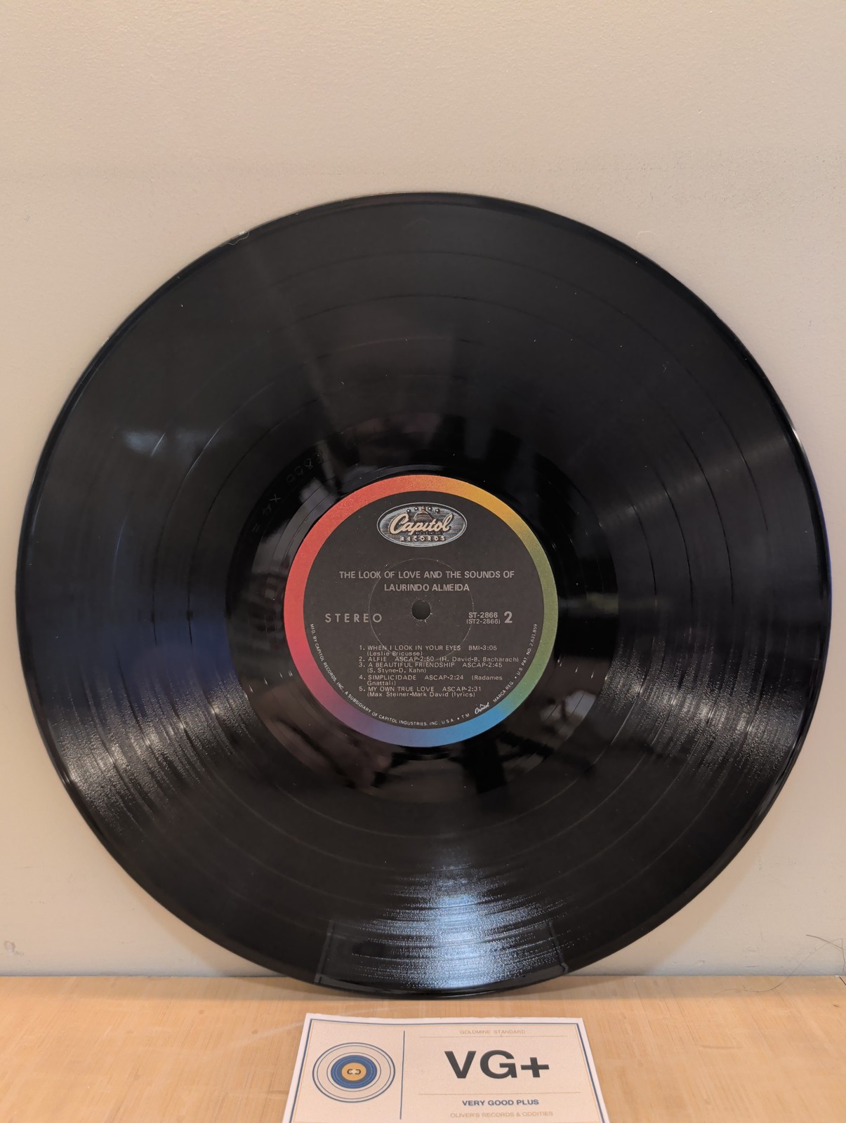 Laurindo Almeida | The Look Of Love & Sounds | LP 1968 Capitol ST 2866 | VG+/VG+