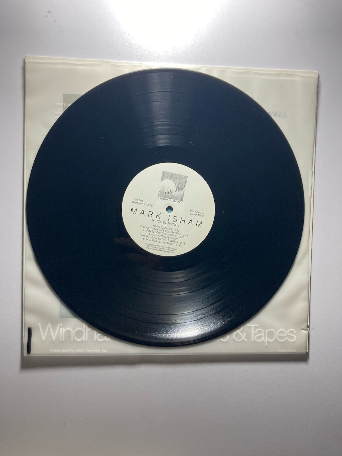 MARK ISHAM “Vapor Drawings” 1983 Vinyl LP Windham Hill WH-1027 New Age TESTED