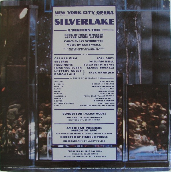 Kurt Weill – New York City Opera, Silverlake (A Winter’s Tale), (2xLP, Album), N