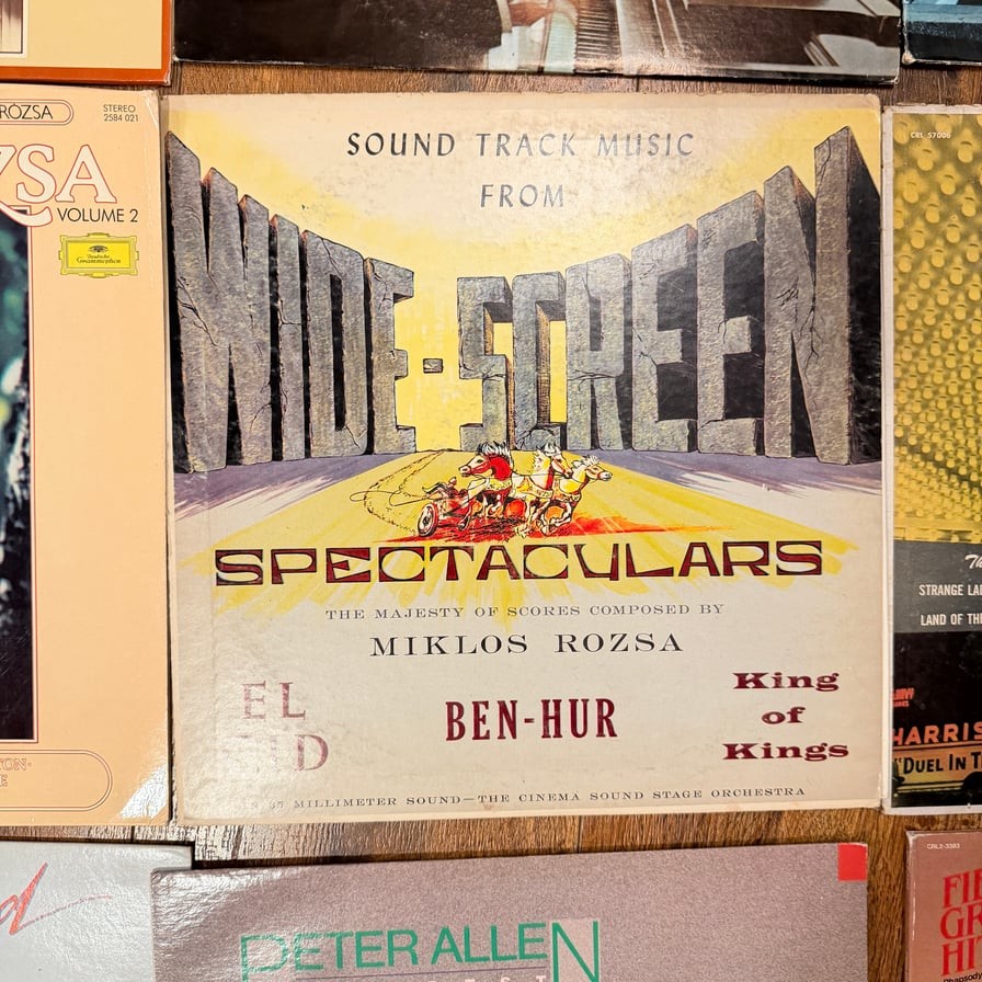 Wide Screen Spectaculars Miklos Rozsa Ben-Hur King of Kings Vinyl LP