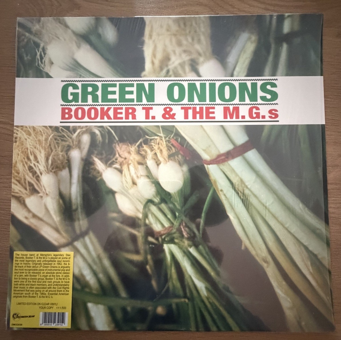 Booker T And The MG’s-Green Onion-Limited Edition-#211 Of 500-Clear Vinyl