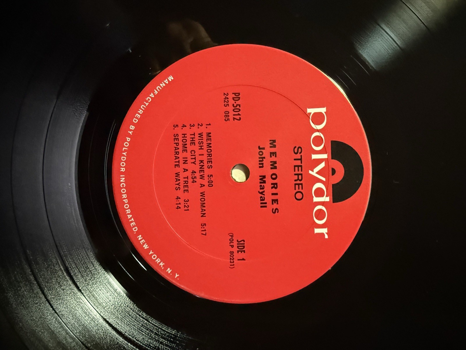 Authentic John Mayall / Memories / Vinyl LP / Near Mint/ Polydor PD5012 Gatefold
