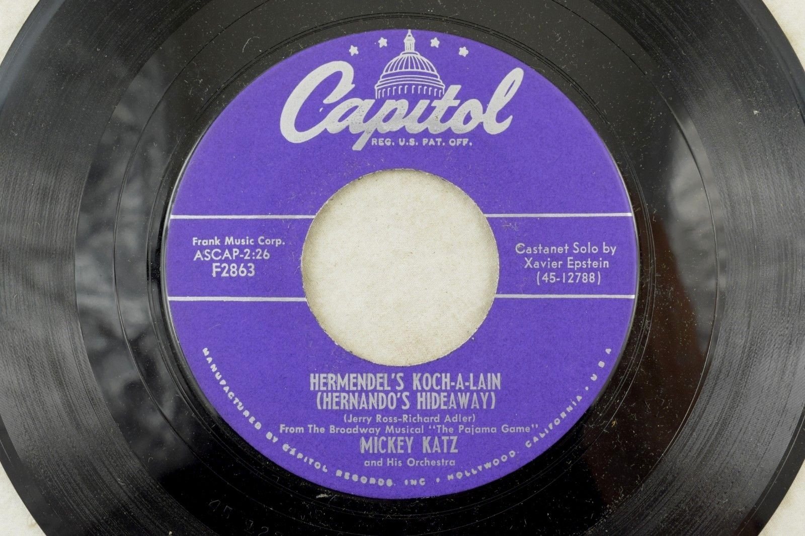 Mickey Katz – Novelty Parody 45 RPM – Hermendel’s Koch-A-Lain K11