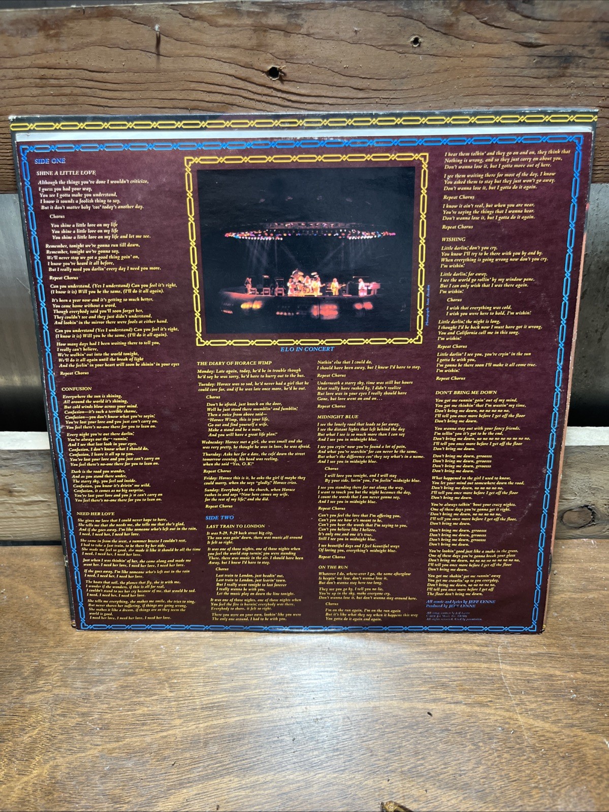 1979 ELECTRIC LIGHT ORCHESTRA “DISCOVERY” JET FZ35769 GATEFOLD LYRIC SLEEVE EX