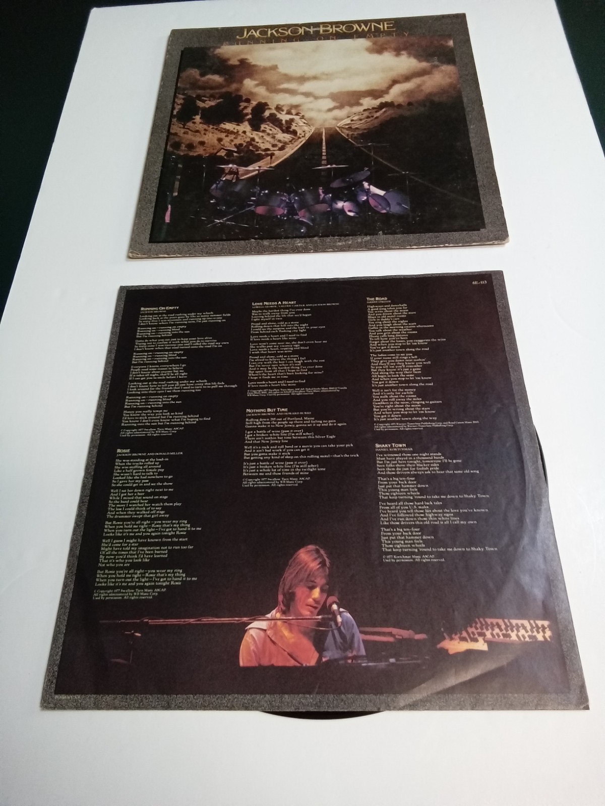 Jackson Browne-Running on Empty 1977 Vinyl LP w/Booklet PRC Compton CA Press VG+