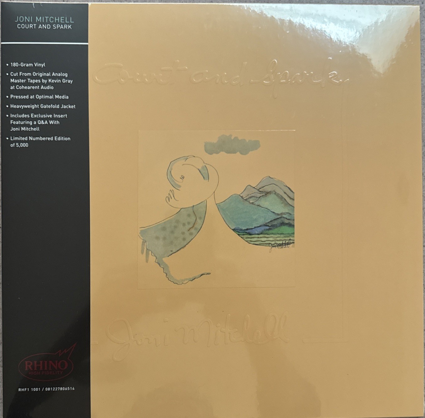 Joni Mitchell Court & Spark Rhino High Fidelity 180g VINYL AUDIOPHILE New SEALED