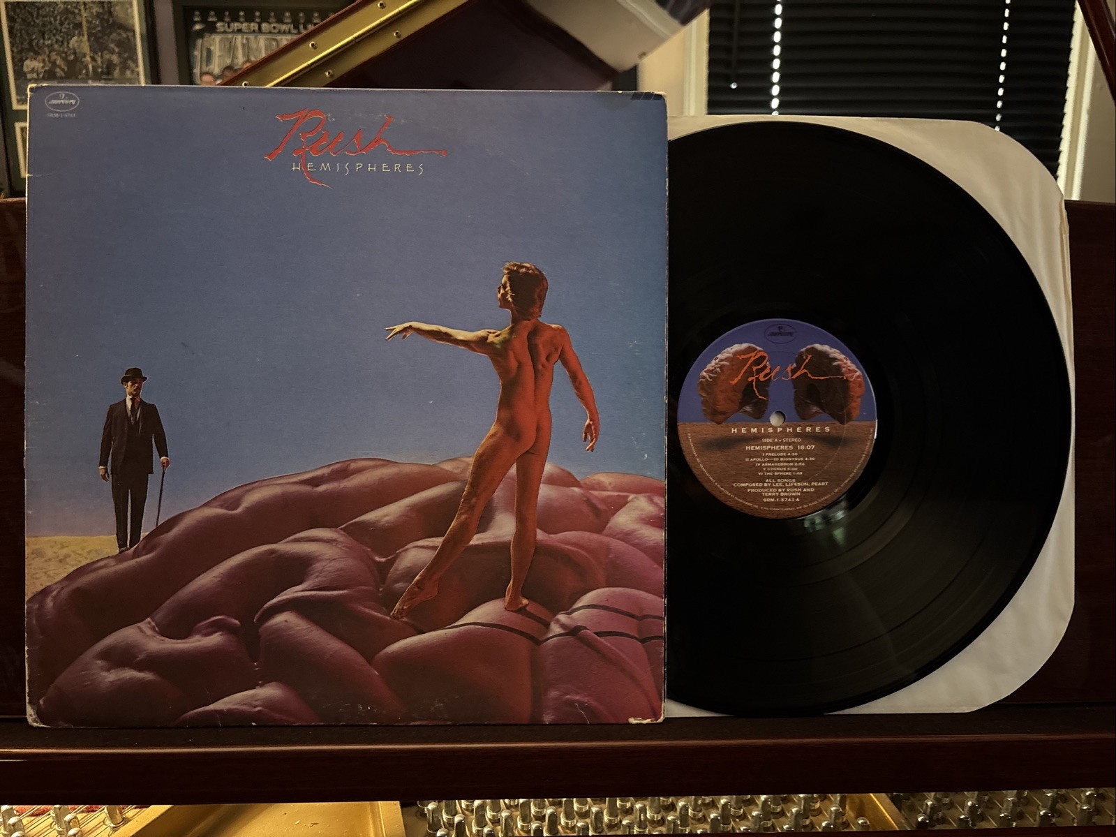Rush – Hemispheres 1978 Vinyl LP – EX/VG