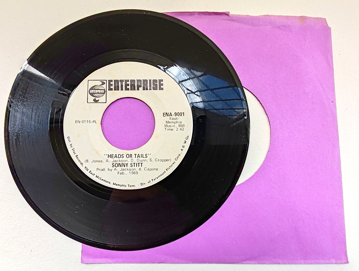 Sonny Stitt – Private Number 1969 US Jazz Funk Soul 7″ Promo Enterprise Records