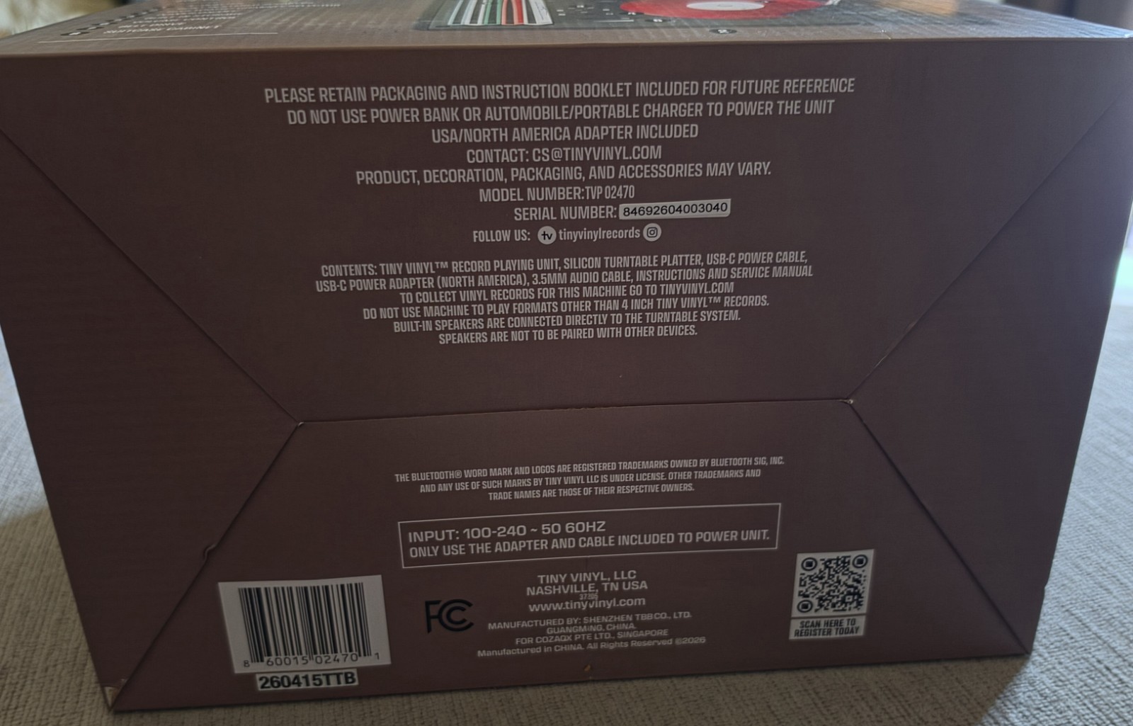 Official Tiny Vinyl Turntable w/Speaker for 4″ Vinyl + Kid Cudi