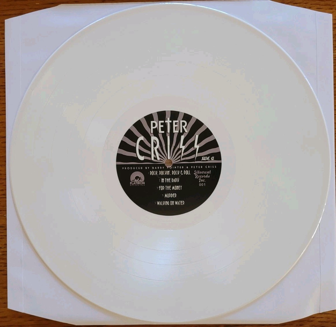 Peter Criss Self Titled Limited Edition White Vinyl Silvercat LP 2025 KISS EX