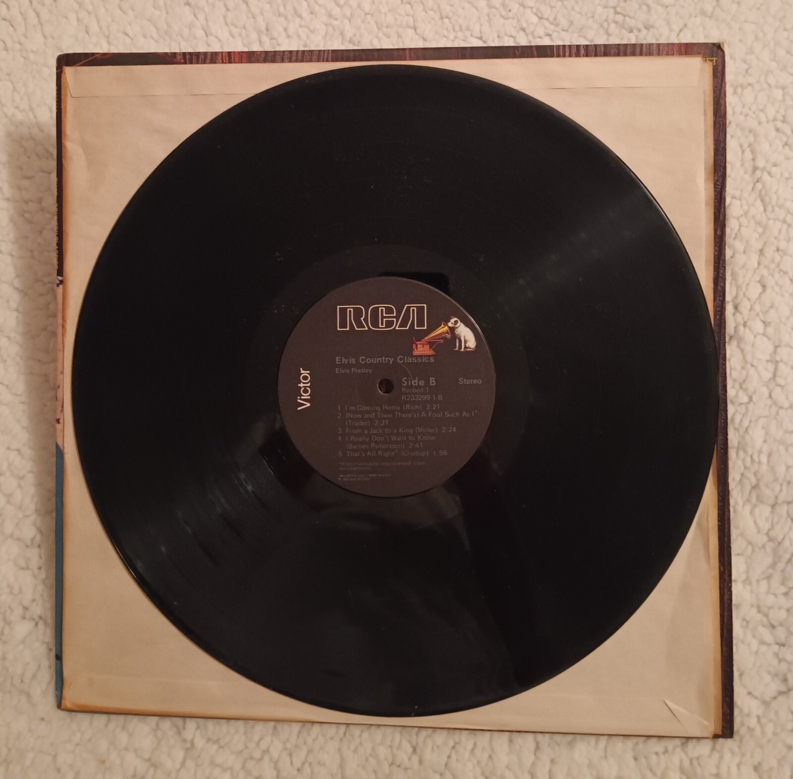 Elvis Presley, Country Classics, Double Vinyl LP, RCA Records 1980, Good Cond