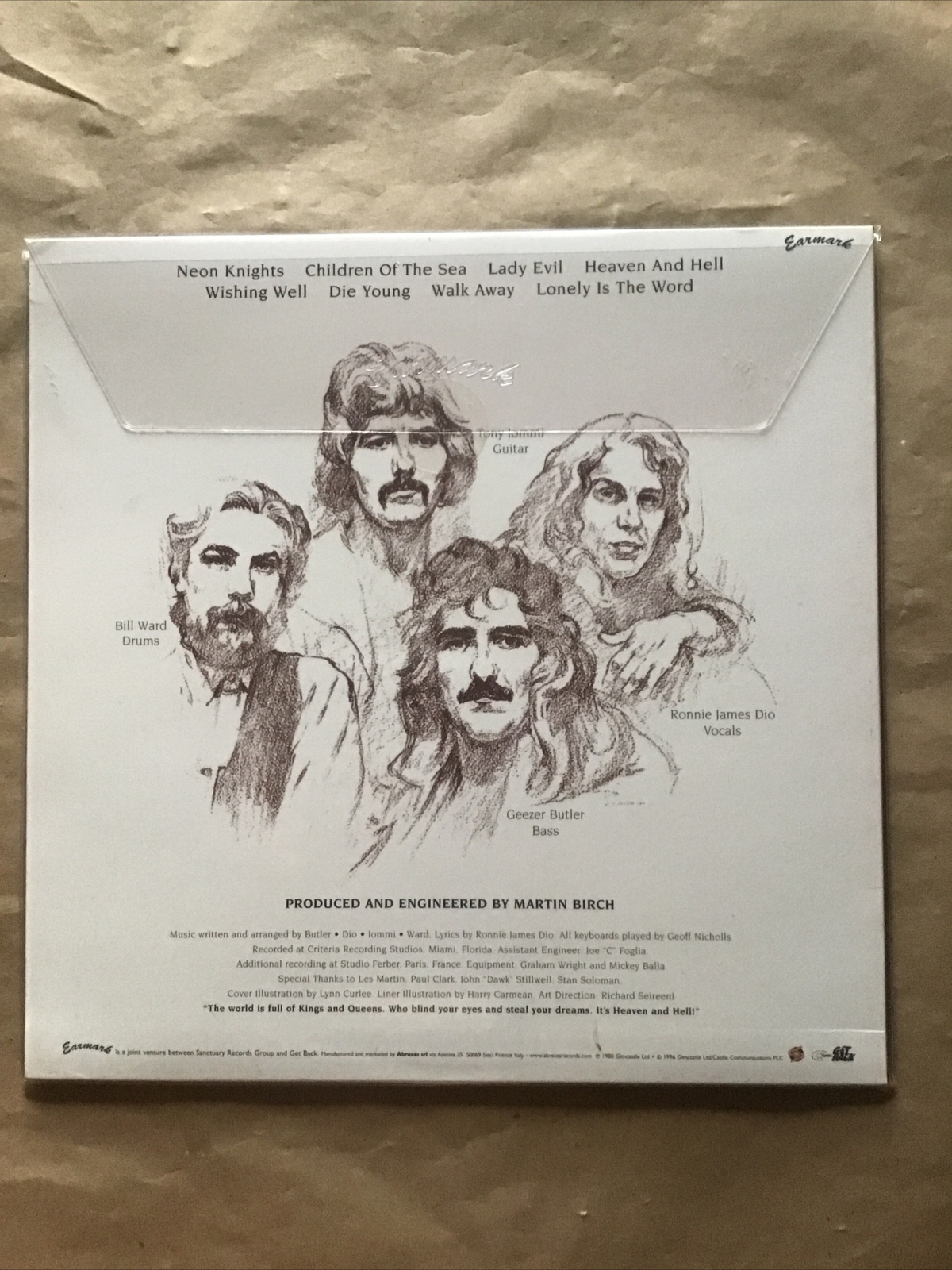 Black Sabbath,Heaven and Hell,Vinyl,Earmark,41041,W/ Hype Sticker,rare