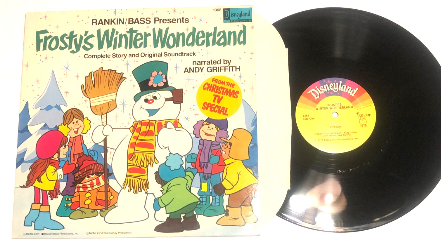 Rankin & Bass Presents Frostys Winter Wonderland TV Special Lp Andy Griffith Nm