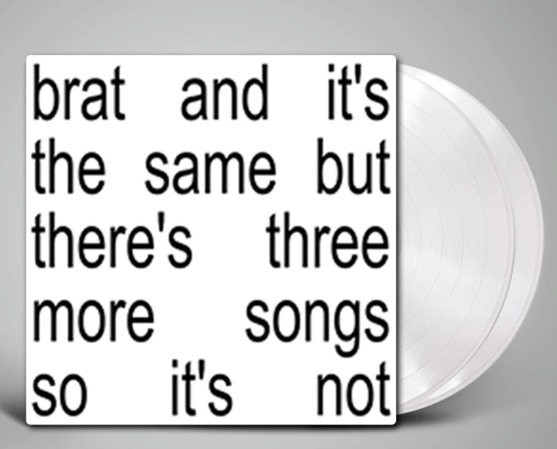 Charli XCX – brat and it’s the same but there’s three more White vinyl 2LP New