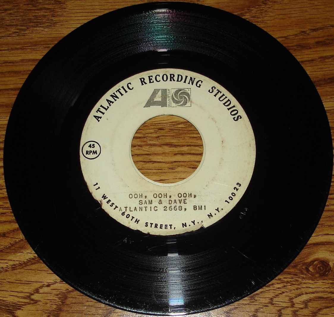 Sam & Dave One-Sided Test Pressing on Atlantic from 1969…Ooh, Ooh, Ooh