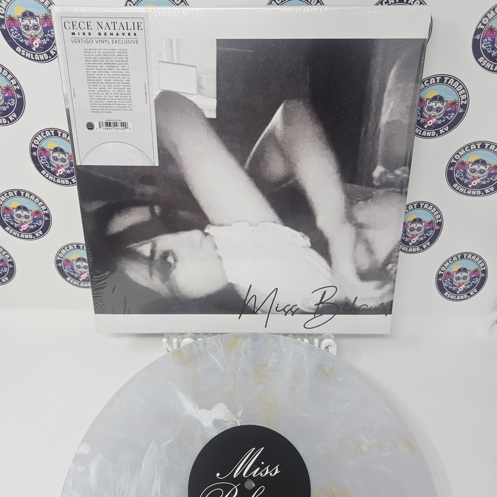 Cece Natalie – Miss Behaves Golden Pearl Vertigo Vinyl Exclusive Vinyl Record