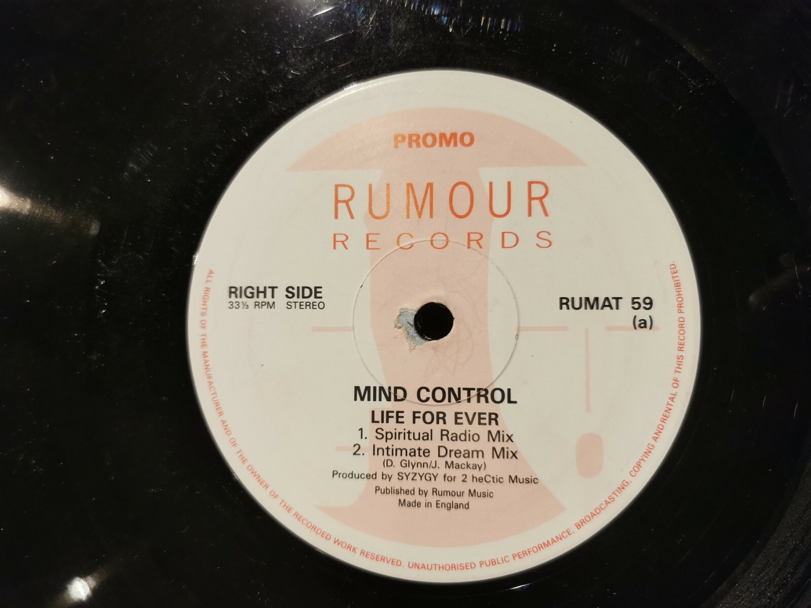 Mind Control – Life For Ever (12″, Promo)