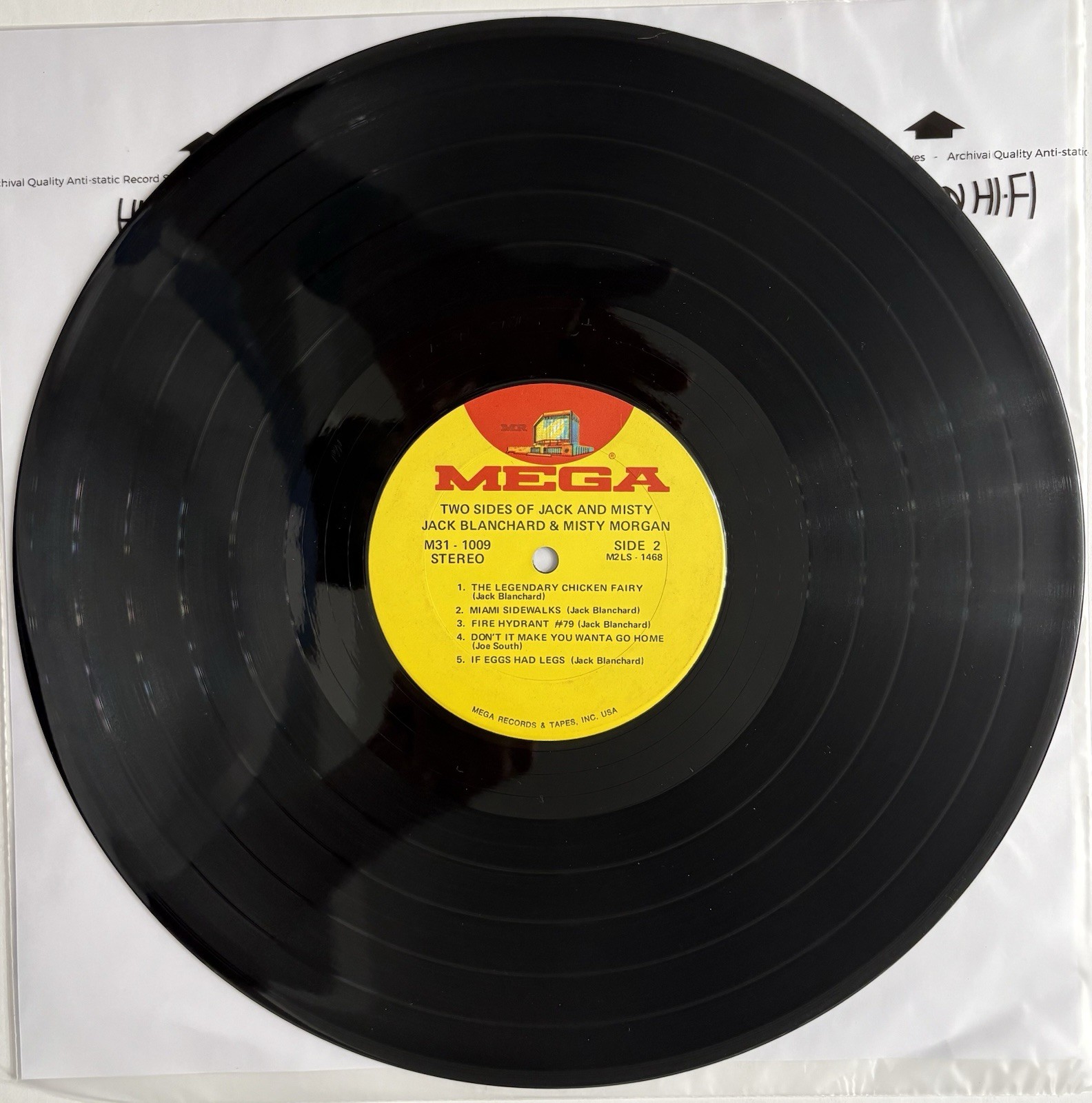 Jack Blanchard & Misty Morgan – Two Sides Of – Vinyl LP Shrink Ultrasonic Clean