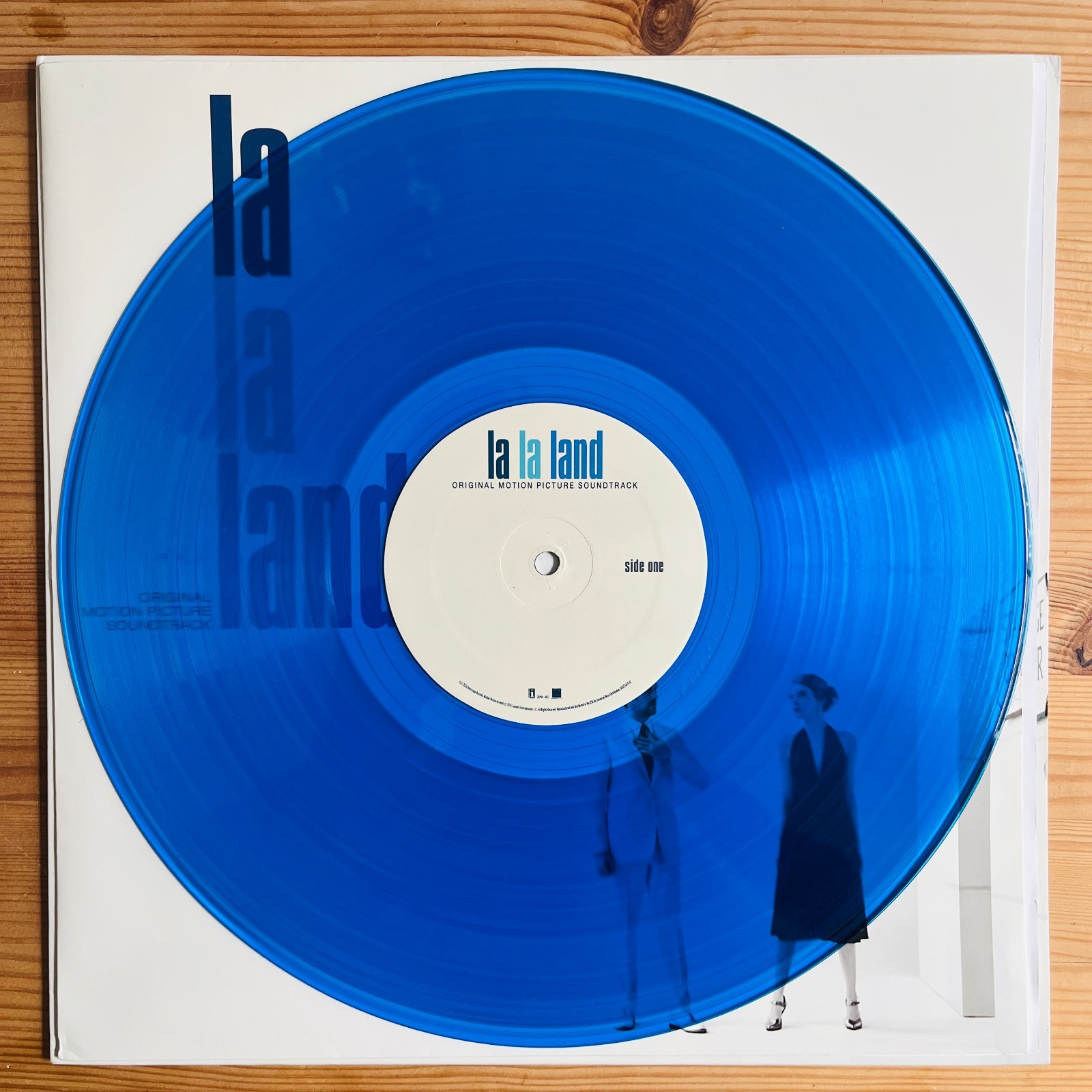 Justin Hurwitz La La Land Soundtrack Signed Blue 12″ Vinyl LP Interscope Records