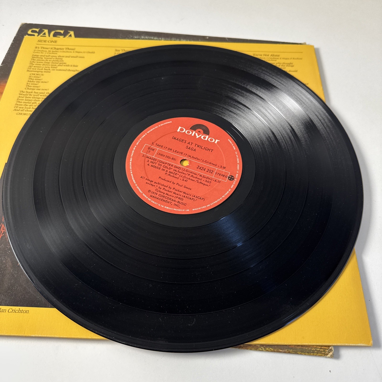 SAGA Images At Twilight Original CANADA Pressing LP from 1981 2424 202