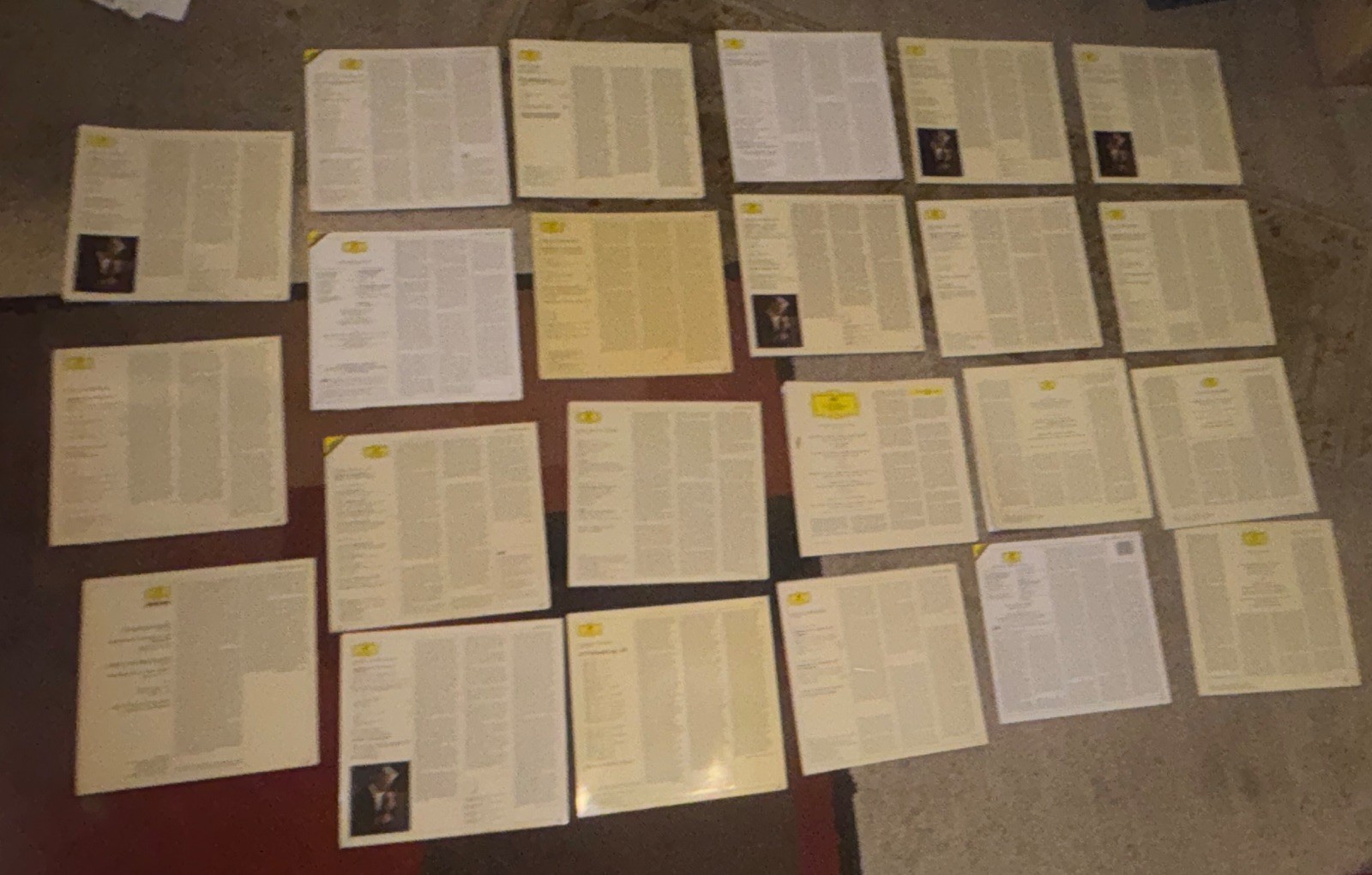 Lot of 22 Deutsche Grammophon Classical Vinyl LPs W/Original Inlays NM/MT