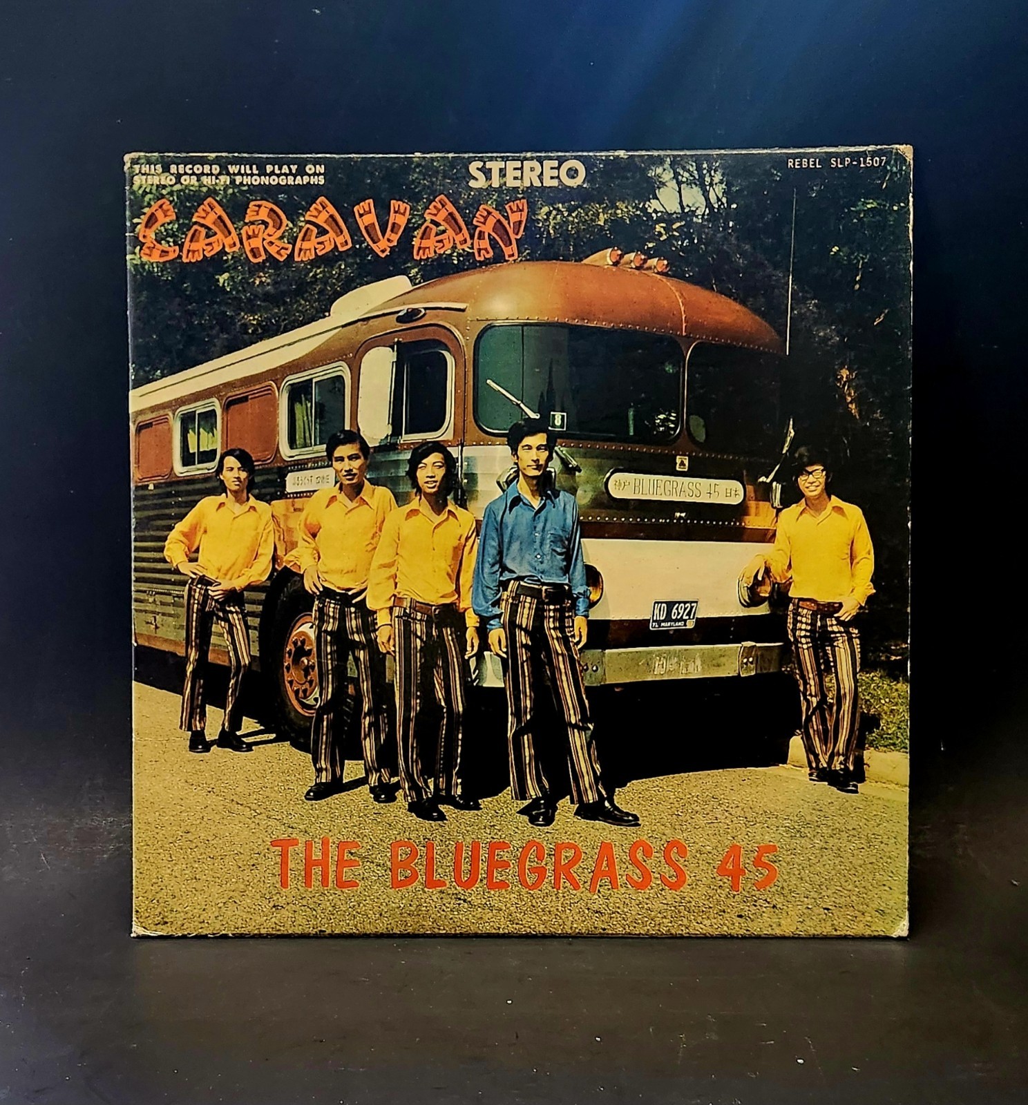 Bluegrass 45 – Caravan LP Rebel SLP-1507 Vinyl NM VG+/NM Cover Bluegrass