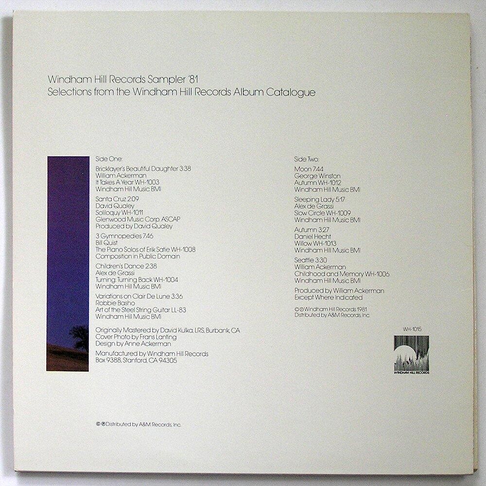 2 WINDHAM HILL RECORDS SAMPLER LPs ’81 & ’86 EXCELLENT Translucent Vinyl