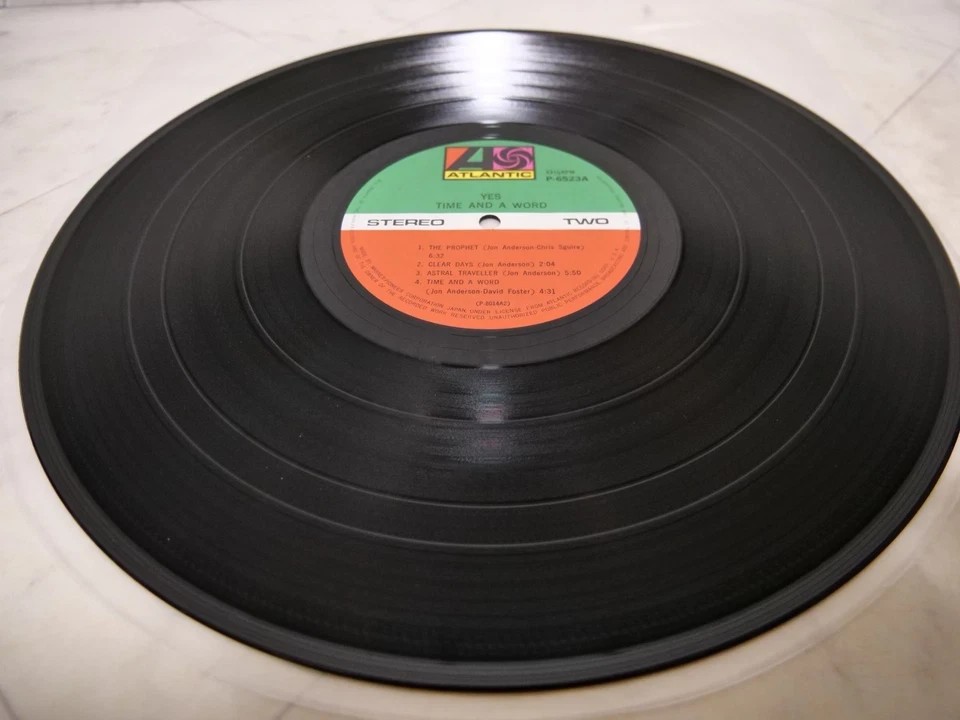 YES / TIME AND A WORD JAPAN ISSUE LP W/OBI, INSERT
