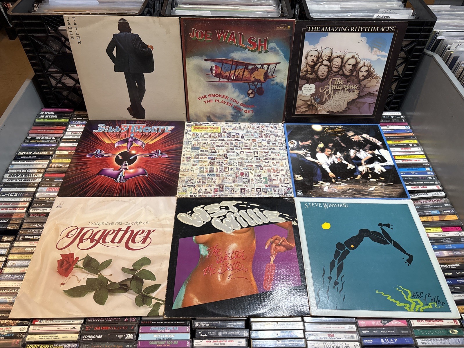Rock / Pop 9x VINYL LP RECORD ALBUM LOT VG/VG+
